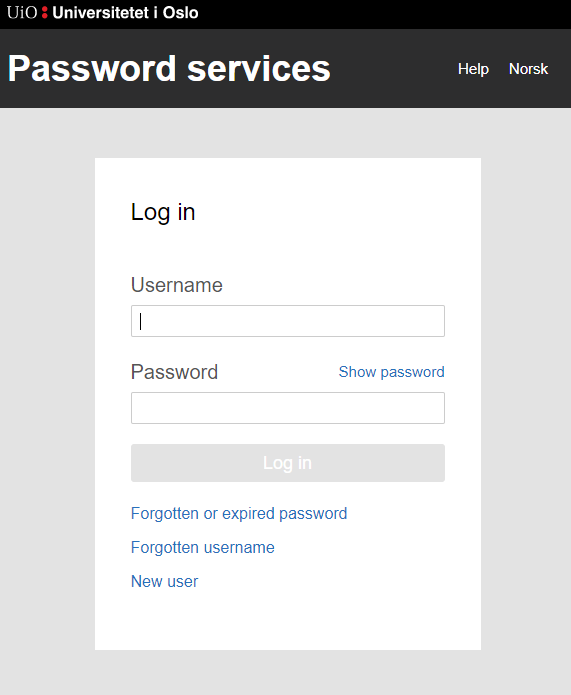 Image of UiOs password-service