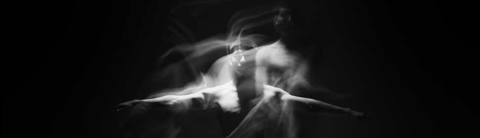Black and white photography of dancer