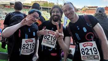 15 RITMOanians teamed up to run the Holmenkollen relay in May, together with 50,000 other participants!