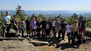 The spring semester ended with a hike to Vettakollen, with a spectacular view of Oslo.