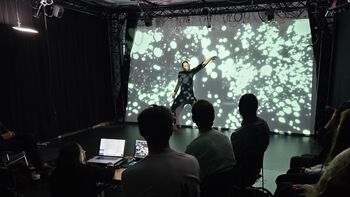 In September, RITMO welcomed Ukrainian composer Alisa Kobzar for a residency in the motion capture lab, which ended with a public musicCdance performance as part of the Ultima Contemporary Music Festival.