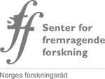SFF. Senter for fremragende forskning. Norges forskningsr?d. Det st?r det med bokstaver. Logo.